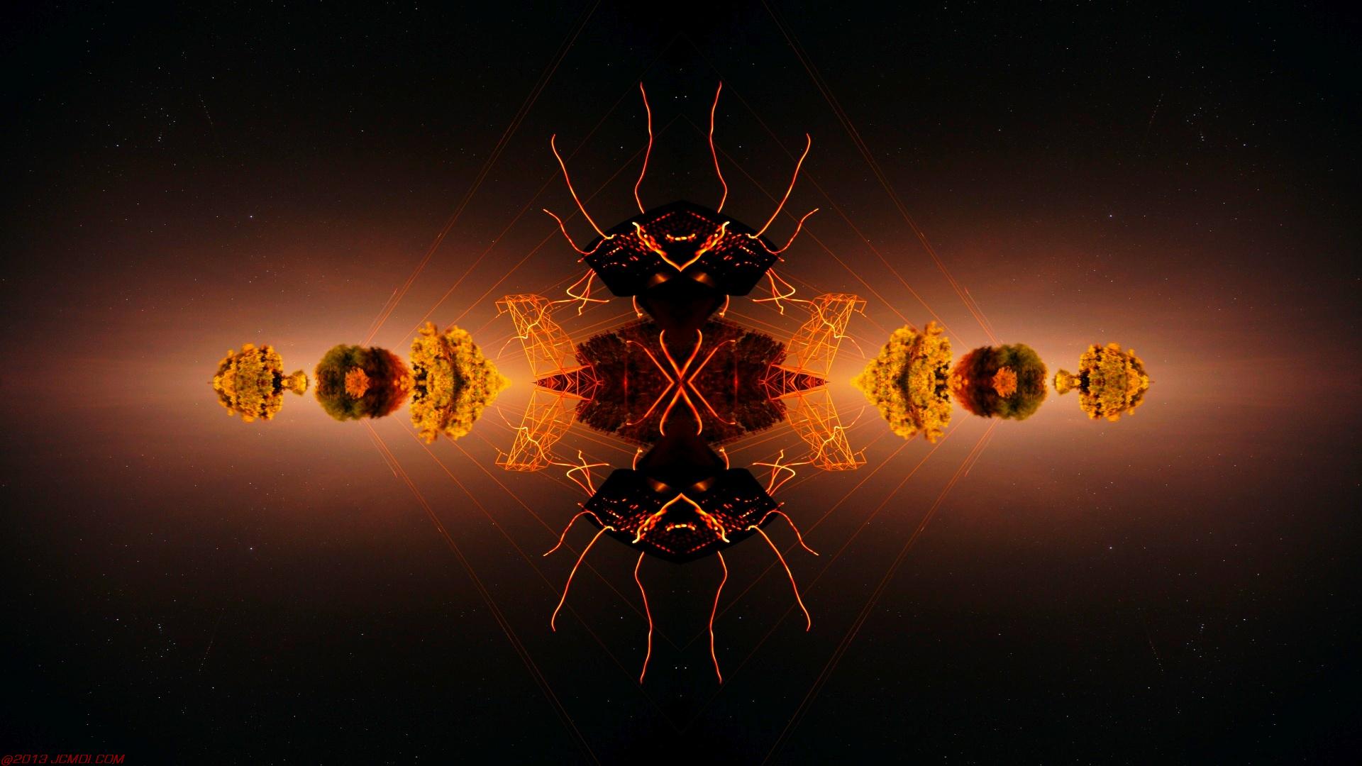 Chimney Sparks Abstract Artwork Timelapse Still Images